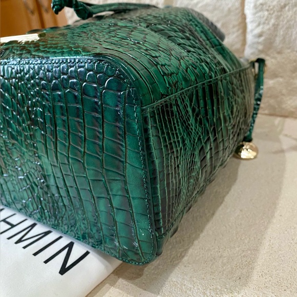 5⭐️SELLER!! 🐊🐊EMERALD MELBOURNE Brahmin MARLOWE - Picture 11 of 16